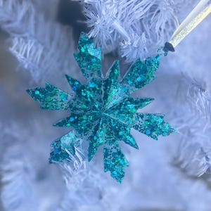 Resin Snowflake Ornament